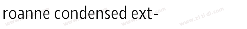 roanne condensed ext字体转换